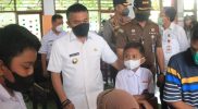 Vaksinasi usia 6-11 tahun digelar serentak di Kota Palu, Rabu (19/1/2022)/Ist
