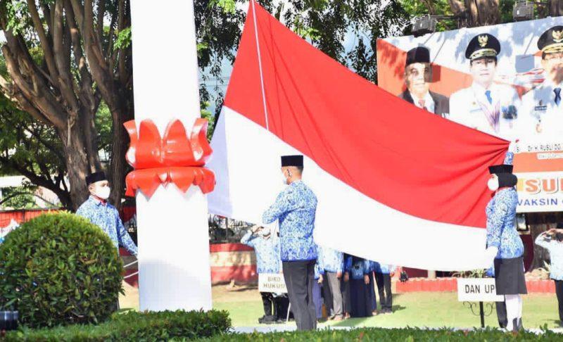 Ilustrasi upacara HUT ke-57 Sulawesi Tengah tahun 2021/Korem 132 Tadulako