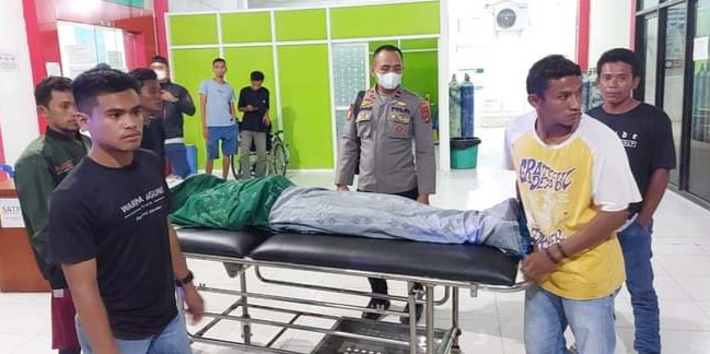 Seorang warga tewas usai diterkam buaya saat memanah ikan di PPI, Kelurahan Labuan Bajo, Kecamatan Banawa, Kabupaten Donggala, Sabtu (7/5/2022) malam/Ist