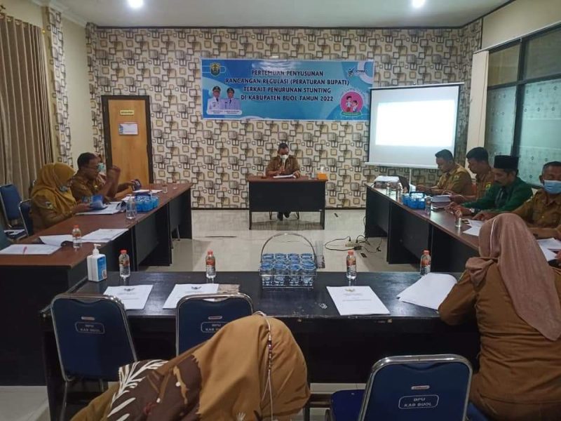 Dinas Pemberdayaan Perempuan dan Anak (DP3A) Pemberdayaan Masyarakat dan Desa (Pemdes) Kabupaten Buol membuat Rancangan Peraturan Bupati (Ranperbup).