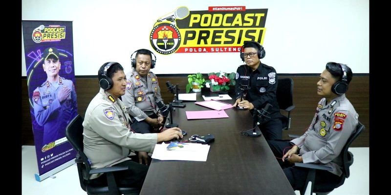 Kepala Bidang Keuangan (Kabidkeu) Polda Sulteng, Kombes Pol Singgih Rahmanto saat mengisi Podcast Presisi Polda Sulteng