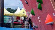Kompetisi panjat tebing kategori bouldering di acara Lalove Expo resmi dimulai, Kamis (23/6/2022)/hariansulteng