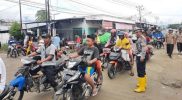Kondisi arus lalu lintas di Jalan Trans Sulawesi, Kecamatan Torue, Kabupaten Parigi Moutong (Parimo) kembali normal usai diterjang banjir, Jumat (29/7/2022)/Ist