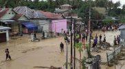 Banjir kembali menerjang Desa Torue, Kecamatan Torue, Kabupaten Parigi Moutong (Parimo), Minggu (14/8/2022)/Ist