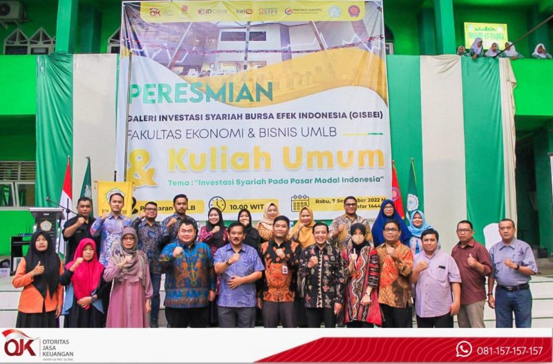 Tingkatkan Literasi Pasar Modal Syariah, OJK dan BEI Resmikan Galeri Investasi Universitas Muhammadiyah Luwuk