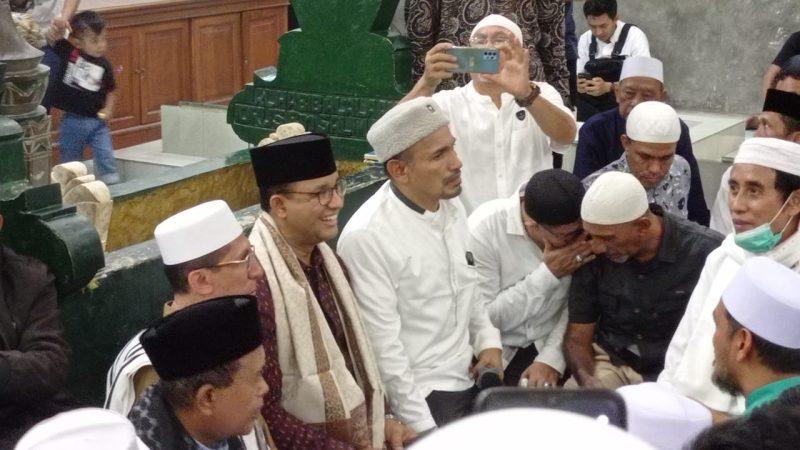 Anies Baswesan berkunjung ke Alkhairaat, Kota Palu, Sulawesi Tengah, Kamis (24/11/2022)/hariansulteng