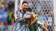Selebrasi Lionel Messi dan Julian Alvarez usai membobol gawang Kroasia/Instagram @leomessi
