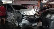 Insiden kecelakaan beruntun terjadi di Jalan RE Martadinata, Kelurahan Tondo, Kota Palu, Sulawesi Tengah, Rabu (11/1/2023) malam/hariansulteng