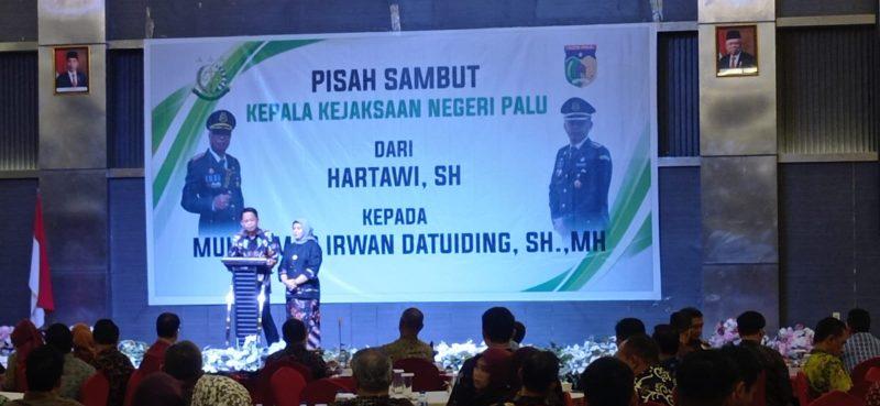 Pisah sambut Kepala Kejaksaan Negeri Palu dari Hartawi ke Muhammad Irwan Datuiding/hariansulteng