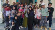 Foto bersama awak media dan Kepala Puskesmas Bahomotefe saat kunjungan pada Program CSR PT Vale Indonesia Tbk di Puskesmas Bahomotefe, Kecamatan Bungku Timur, Kabupaten Morowali, Sulawesi Tengah
