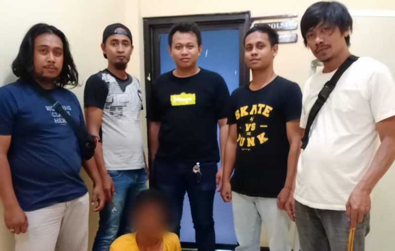 Unit Reskrim Polsek Biromaru Polres Sigi mengamankan seorang terduga pelaku pencurian kendaraan bermotor (curanmor), Kamis (9/3/2023)/Ist