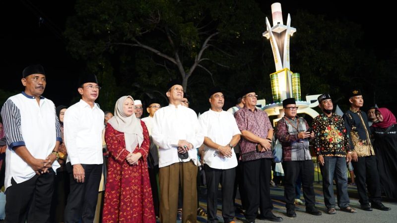 Wawali Palu, Bupati Sigi hingga Mantan Gubernur Sulteng hadiri Lebaran Mandura di Kampung Baru, Jumat (28/4/2023)/Pemkot Palu