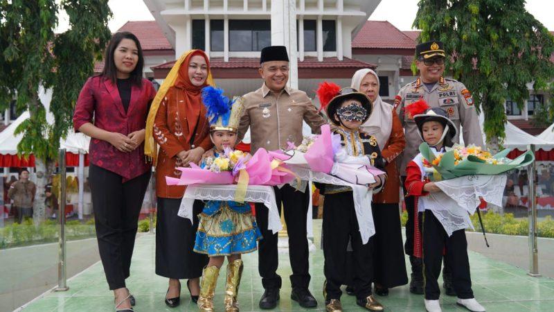 Wali Kota Palu,  Hadianto Rasyid memimpin langsung jalannya Upacara peringatan Hari Pendidikan Nasional (Hardiknas) 2023/Pemkot Palu