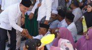 Wali Kota Palu, Hadianto Rasyid menghadiri langsung pelaksanaan Haul Guru Tua ke-55 di Kompleks Alkhairaat, Jalan Sis Aljufri, Rabu (3/5/2023)/Pemkot Palu