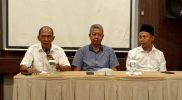 Dua eks elite NasDem Sulteng, Atha Mahmud dan Mohamad Hamdin gelar jumpa pers usai bergabung ke Perindo, Senin (8/5/2023)/hariansulteng