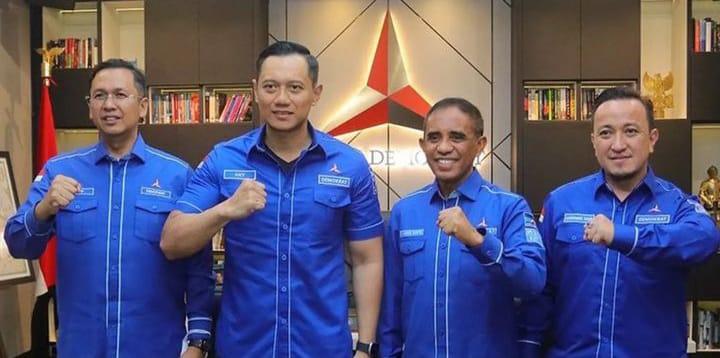 Ketua Umum Demokrat, Agus Harimurti Yudhoyono (AHY) bersama para elite Demokrat Sulteng/Instagram @demokrat_sulteng