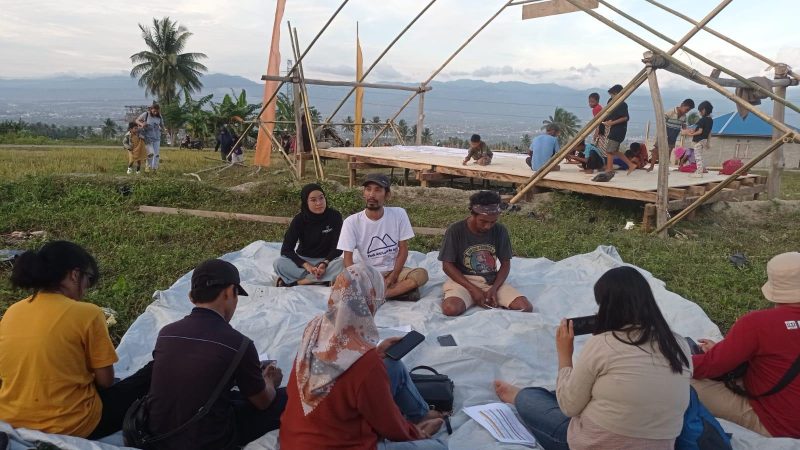 Persiapan Ramporame Festival di Desa Porame, Kabupaten Sigi, Minggu (16/7/2023)/hariansulteng