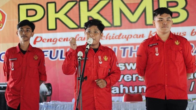 Ketua BEM FH Untad, Tasman Sudirman (tengah)/Instagram @tuanmudatasman