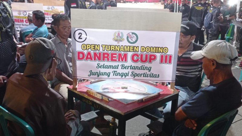 Open Turnamen Domino Danrem Cup III oleh Korem 132/Tadulako resmi bergulir, Rabu (27/12/2023)/hariansulteng