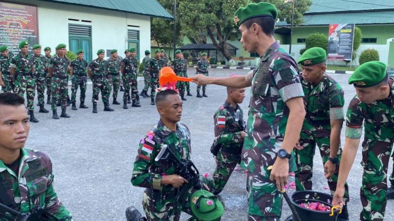 Danyonif 711/Rks sambut kedatangan prajurit Purna Tugas Satgas Pamtas Indonesia-Papua Nugini/Ist