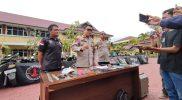 Kepolisian mengamankan 96 pemuda yang diduga sebagai anggota geng motor di Kota Palu, Sulawesi Tengah/Ist