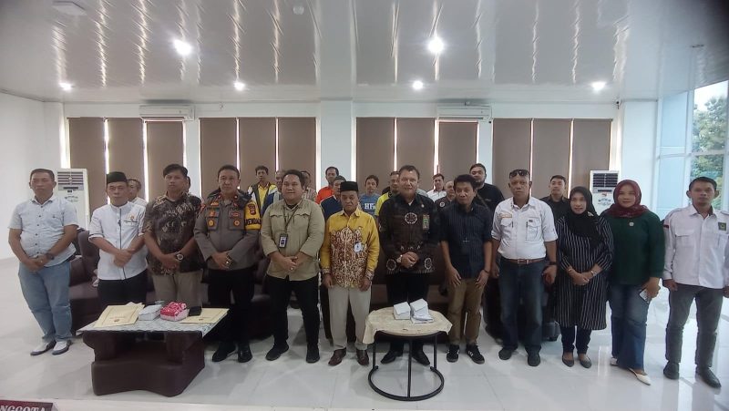 KPU Palu gelar rapat koordinasi penetapan jadwal dan lokasi kampanye rapat umum di Kantor KPU Palu, Jumat (19/1/2024)/hariansulteng