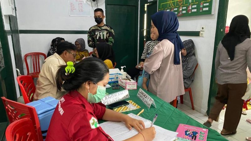 Yonif 711/Raksatama menggelar program pencegahan stunting/Ist