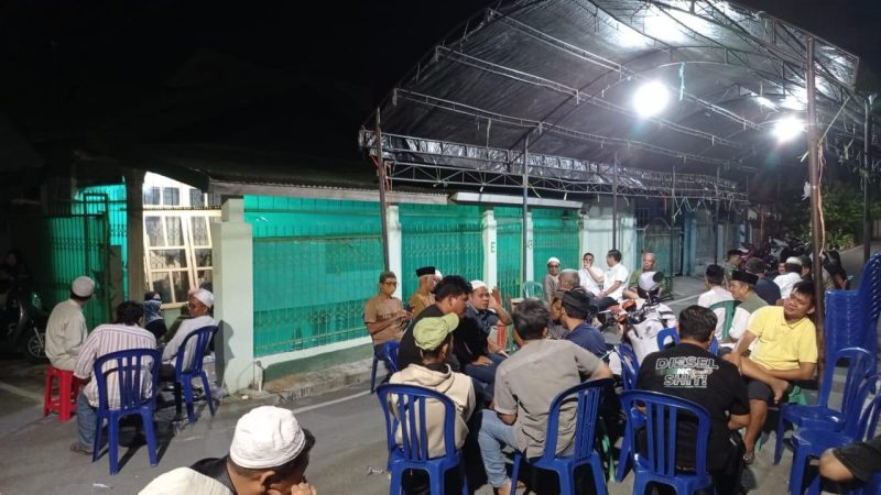 Suasana rumah duka almarhum Sugeng Wibowo, Ketua KPPS TPS 07 Kelurahan Palupi yang meninggal dunia, Jumat (16/2/2024)/hariansulteng