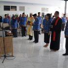 Wali Kota Hadianto Rasyid melantik 165 pejabat di lingkup Pemerintah Kota (Pemkot) Palu, Jumat (22/3/2024)/Pemkot Palu
