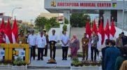 Wali Kota Palu, Hadianto Rasyid dampingi Presiden Jokowi resmikan Gedung Medical Center RSUD Anutapura, Selasa (26/3/2024)/hariansulteng
