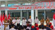 Presiden Joko Widodo (Jokowi) mengawali kunjungannya ke Kota Palu dengan meresmikan Bandara Mutiara Sis Aljufri, Selasa (26/3/2024)/hariansulteng