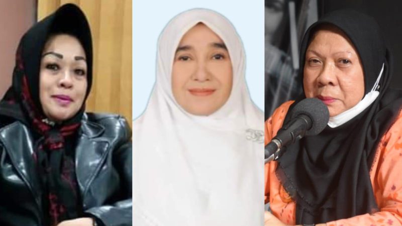 Sri Indraningsih Lalusu (kiri), Sakinah Aljufri (tengah), dan Reny A Lamadjido (kanan)/Ist
