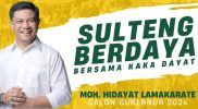 Hidayat Lamakarate mengunggah foto berlatar kuning dengan narasi "Sulteng Berdaya Bersama Kaka Dayat"/Ist