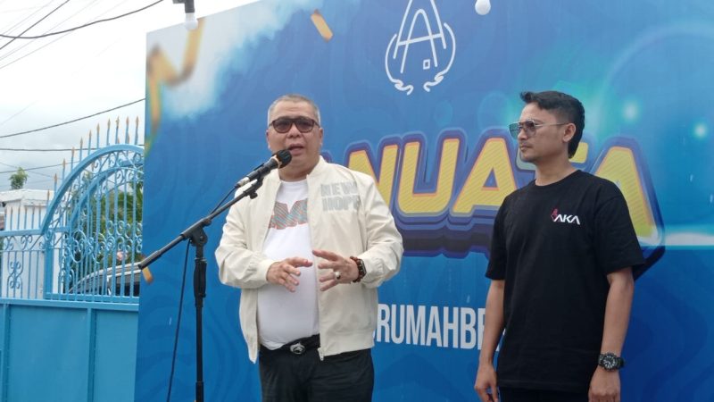 Ahmad Ali dan Abdul Karim Aljufri hadiri deklarasi relawan Banuata Kota Palu, Minggu (30/6/2024)/hariansulteng