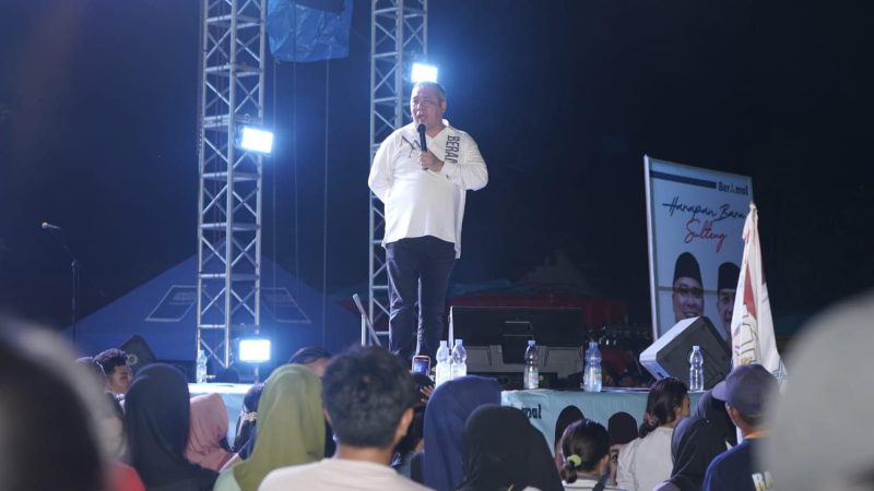 Ahmad Ali hadiri konser bertajuk 'BERAMAL' di Sigi, Rabu malam (24/7/2024)/Ist
