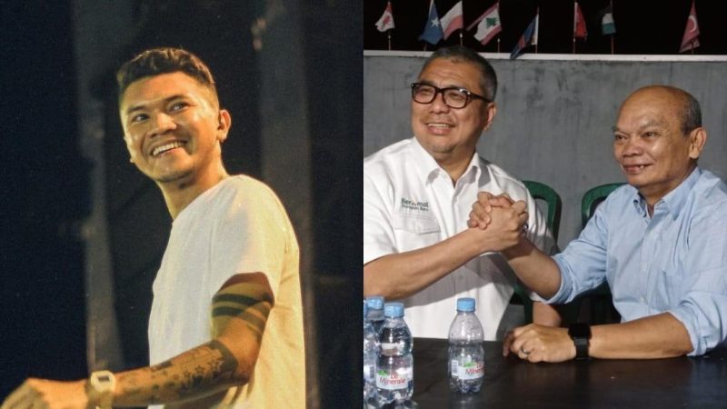 Vicky Salamor (kiri), Ahmad Ali dan Pendeta Rinaldy Damanik bersama Ahmad Ali (kanan)/Ist