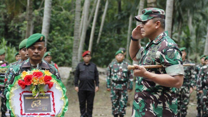 Danrem 132/Tadulako, Brigjen TNI Dody Triwinarto memimpin upacara peringatan HUT Korem 132/Tadulako ke-63, Rabu (21/8/2024)/Ist