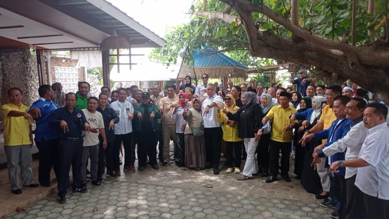 Ahmad Ali hadiri pengukuhan koalisi tim pemenangan di Touna, Jumat (20/9/2024)/hariansulteng