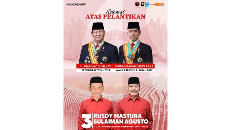 Cudy-Agusto dukung semangat Prabowo soal pemberantasan korupsi dan ketahanan pangan, Minggu (20/10/2024)/Ist