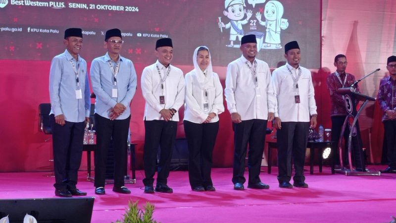 Debat publik pertama Pilkada Kota Palu 2024, Senin malam (21/10/2024)/hariansulteng