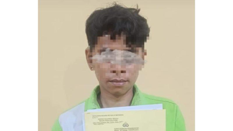 Polres Parigi Moutong (Parimo) menangkap seorang pemuda usai aksinya mencuri 8 karung beras terekam kamera CCTV/Ist