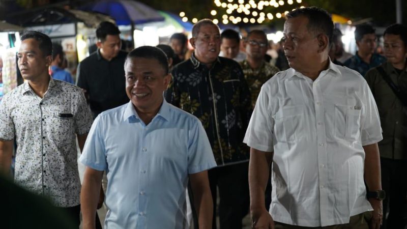 Wali Kota Palu bersama Wamen UMKM kunjungi pusat jajanan di Lapangan Vatulemo dan Baruga Street Food, Kamis (16/01/2025)/Pemkot Palu