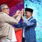 Ahmad Ali dan Anwar Hafid dalam debat publik Pilgub Sulteng 2024/Ist