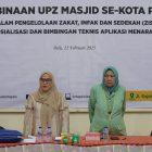 Irmayanti Pettalolo membuka sosialisasi dan bimbingan teknis aplikasi Menara Masjid di Asrama Haji Transit Palu, Sabtu (22/02/2025)/Pemkot Palu
