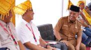Asisten Bidang Administrasi Perekonomian Setda Kota Palu, Rahmad Mustafa menghadiri kegiatan halal bihalal Alfamidi Branch Palu, Selasa (22/04/2025)/Pemkot Palu