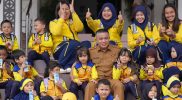 Wali Kota Palu, Hadianto Rasyid menerima kunjungan hangat dari sejumlah peserta didik Taman Kanak-kanak (TK) Putra Palu, Selasa (29/04/2025)/Pemkot Palu