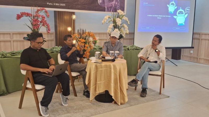 AJI Palu gelar diskusi memperingati Hari Kebebasan Pers Sedunia, Sabtu (03/05/2025)/Ist