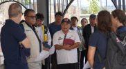 Kepala Pelaksana BPBD Kota Palu, Presly Tampubolon mendampingi kunjungan delegasi Kedutaan Besar Swiss untuk Indonesia bersama BNPB ke kawasan Huntap Talise, Rabu (14/05/2025)/Pemkot Palu
