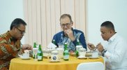 Wali Kota Palu, Hadianto Rasyid menggelar jamuan makan malam istimewa bersama perwakilan Kedutaan Besar (Kedubes) Swiss untuk Indonesia, Rabu malam (14/05/2025)/Pemkot Palu