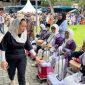Wakil Wali Kota Palu, Imelda Liliana Muhidin melepas calon jemaah haji kloter 8 tahun 2025, Jumat (16/05/2025)/Pemkot Palu